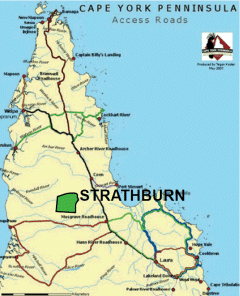 Map of Cape York  - Click for enlargement